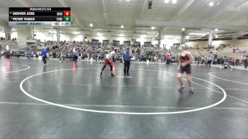 140 lbs Champ. Round 1 - Denver Jobe, Halls Wrestling vs Peter Tamas, Team Clarksville TCWC