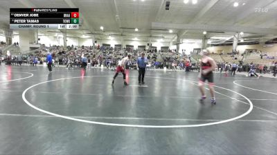 140 lbs Champ. Round 1 - Denver Jobe, Halls Wrestling vs Peter Tamas, Team Clarksville TCWC