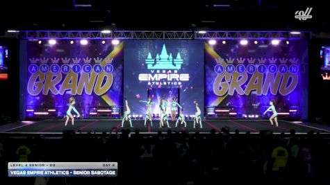 Vegas Empire Athletics - Senior Sabotage [2025 L4 Senior - D2 Day 2] 2025 The American Grand Grand Nationals