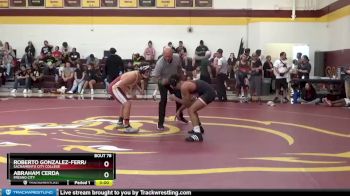 133 lbs Quarterfinal - Roberto Gonzalez-ferrando, Sacramento City College vs Abraham Cerda, Fresno City