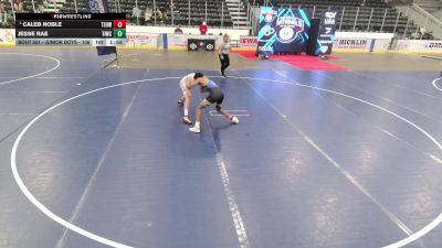 Junior Boys - 113 lbs Champ. Round 2 - Caleb Noble, Toss Em Up Wrestling Academy vs Jesse Rae, Team Idaho Wrestling Club