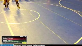 160 lbs Cons. Round 3 - Diallo Thomas, California vs Ayden Cortez, Clovis West High School Wrestling