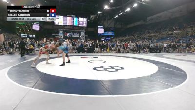 165 lbs Cons. Sub-rd Of 32 - Brady Martin, Kansas vs Kellen Sanders, Tennessee