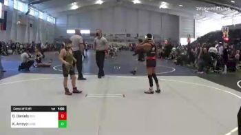 90 lbs Consi Of 8 #1 - David Daniels, So Cal Grappling vs Kruz Arroyo, Carbon WC