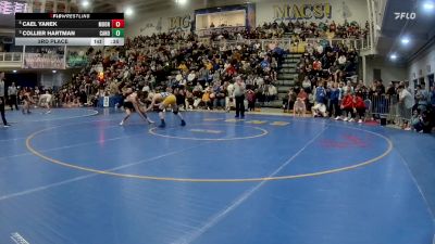 133 lbs 3rd Place - Cael Yanek, Moon Area vs Collier Hartman, Canon-McMillan