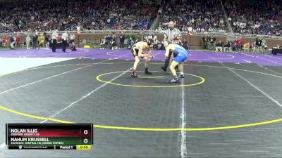 D3-138 lbs Cons. Round 1 - Nolan Illig, Ogemaw Heights HS vs Nahum Krussell, Catholic Central HS (Grand Rapids)