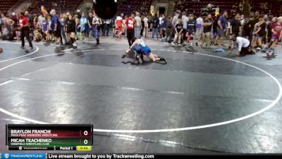 94-95 lbs Round 1 - Braylon Franchi, Pikes Peak Warriors Wrestling vs Micah Tkachenko, Widefield Wrestling Club