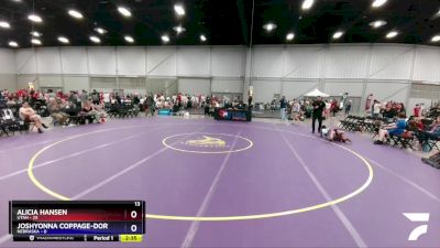 100 lbs 2nd Wrestleback (16 Team) - Alicia Hansen, Utah vs Joshyonna Coppage-Dortch, Nebraska