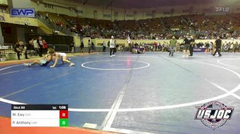 92 lbs Quarterfinal - Maddex Ewy, Cowboy Wrestling Club vs Parker Anthony, Liberty Warrior Wrestling Club