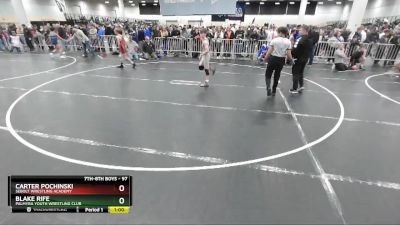 97 lbs Cons. Round 2 - Carter Pochinski, Sebolt Wrestling Academy vs Blake Rife, Palmyra Youth Wrestling Club