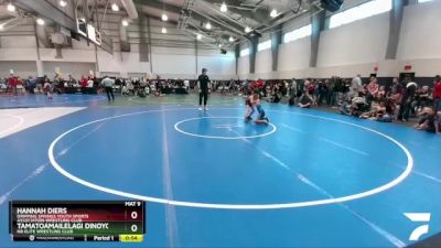 75 lbs Champ. Round 1 - Hannah Diers, Dripping Springs Youth Sports Association Wrestling Club vs Tamatoamailelagi Dinoyo, NB Elite Wrestling Club