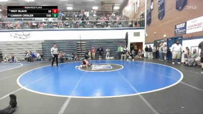52 lbs Cons. Round 5 - Troy Black, Idaho vs Cannon Crisler, Treasure Valley Wrestling Club
