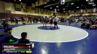 165 lbs Round 1 - Justin Castro, Poway Elite vs Isaac Sailor, Carlsbad Legacy Wrestling