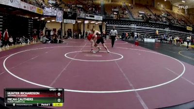 184 lbs Cons. Round 4 - Micah Cauthers, Cloud County CC vs Hunter Richardson, Western Colorado