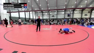 U12 FS - 135 lbs Champ. Round 3 - Gabe Baumann, Thunder Mountain Wrestling Club vs Adam Lewellen, Steelclaw Wrestling Club