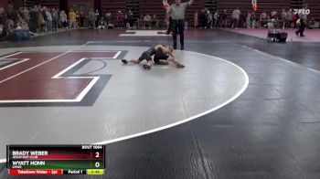 SPW-10 lbs Round 2 - Brady Weber, Jesup Mat Club vs Wyatt Honn, LMWC