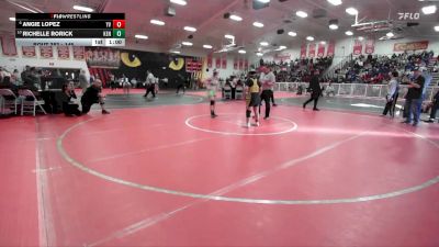 145 lbs Cons. Round 2 - Richelle Rorick, Kennedy vs Angie Lopez, Yucca Valley