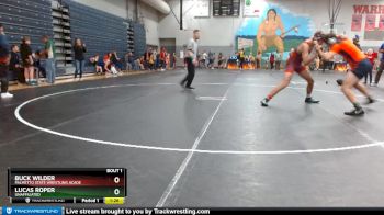 150/170 Quarterfinal - Lucas Roper, Unaffiliated vs Buck Wilder, Palmetto State Wrestling Acade