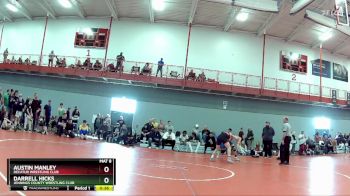 150 lbs Quarterfinal - Darrell Hicks, Jennings County Wrestling Club vs Austin Manley, Decatur Wrestling Club