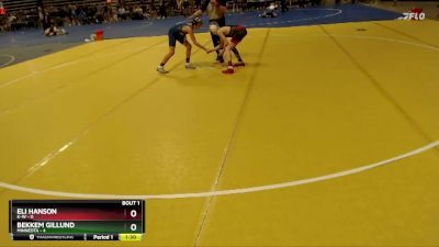 95 lbs Quarterfinals (8 Team) - Bekkem Gillund, Minneota vs Eli Hanson, K-W