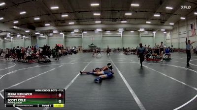 113 lbs Quarterfinal - Jekai Sedgwick, Forge Wrestling vs Scott Cole, MAYO QUANCHI