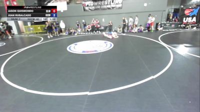 132 lbs Jason Quismondo, SJWA - San Joaquin Wrestling Association vs Juan Rubalcado, KCWA - Kern County Wrestling Association