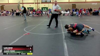 120 lbs Cons. Round 2 - Kaiden Swain, McDonald`s Wrestling Academy vs Luke Riker, New Jersey
