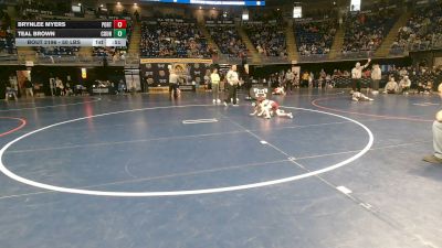 50 lbs Round Of 16 - Brynlee Myers, Portage vs Teal Brown, Council Rock