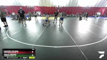 132 lbs Placement Matches (16 Team) - Brock Brown, Cambridge-Isanti vs Hunter Stevens, Iowa Grant/Highland