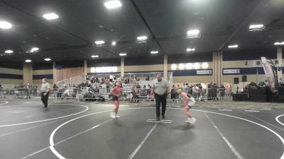 88 lbs Quarterfinal - Justejah Yockeman, Golden Backs MRTC vs Audrey Eller, Charger WC
