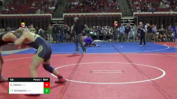 158 lbs Cons. Round 5 - Ty Schepens, Sidney Wrestling Club vs Cinch Dalton, Cody Wrestling Club