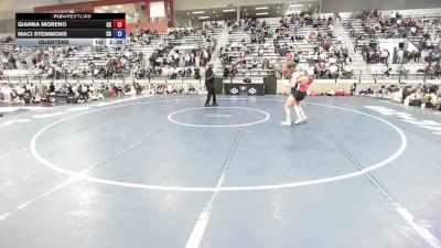 U23 Women - 62 lbs Quarters - Gianna Moreno, KS vs Maci Stemmons, CA