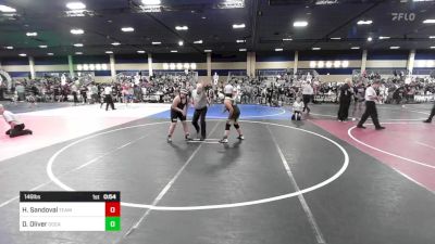 146 lbs Consi Of 4 - Hector Sandoval, Team So-Cal WC vs David Oliver, Oceanside WC