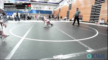 58 lbs Semifinal - Winston Bolay, Perry Wrestling Academy vs Azayla Mitchell, Prime Wrestling