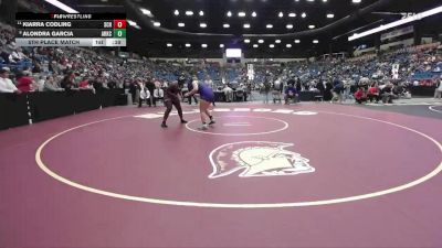 235 lbs 5th Place Match - Kiarra Codling, Salina-Central Hs vs Alondra Garcia, Arkansas City Hs