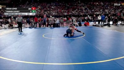 4A 144 lbs 5th Place Match - Brian Lopez, American Falls vs Parker Cathey, Timberlake