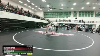 285 lbs 3rd Place Match - Jakob Lloyd, Green River vs Jamison Bade, Laramie