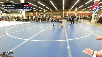 56 lbs Quarterfinal - Boone Knochel, Apex Grappling Academy vs Max Martinez, All American Wrestling Club