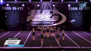 Coast Cheer - Makos [2023 L1.1 Mini - PREP - A 4/23/2023] 2023 The U.S. Finals: New Jersey
