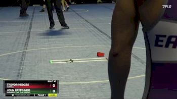 133 lbs Champ. Round 2 - Trevor Hedges, Eureka vs John Raymundo, University Of The Ozarks