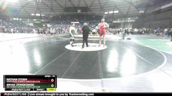 74 lbs 7th Place Match - Nathan Storm, White River Hornets Wrestling Club vs Bryan Zionskowski, Gig Harbor Grizzlies Wrestling Club