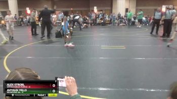 70 lbs Quarterfinals (8 Team) - Aviyahn Mills, Roundtree WA vs Alex Strobl, Untouchables Purple