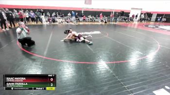 120 lbs Cons. Round 3 - Isaac Mayora, Lombard (MONTINI) vs Gavin Pardilla, Wilmette (LOYOLA)