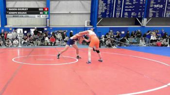 174 lbs Quarterfinal - Joseph Bolduc, New England College vs Mason Gourley, Coast Guard