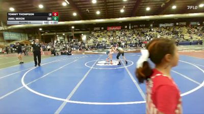 98 lbs Round 5 - Abel Mixon, Derby Wrestling Club vs Tommy Thompson, Laurel Matburners