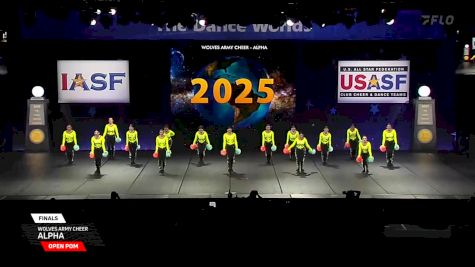 Wolves Army Cheer - Alpha [2025 Open Pom Finals] 2025 The Dance Worlds