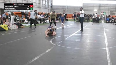 68 lbs Round 3 (6 Team) - Broderick Tittle, Valor Wrestling vs Derek Edgell, Perrysburg WC