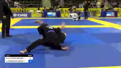 SARAH C. FIRME GALVAO vs JULIANNA PRINCESS WONG 2022 World Jiu-Jitsu IBJJF Championship