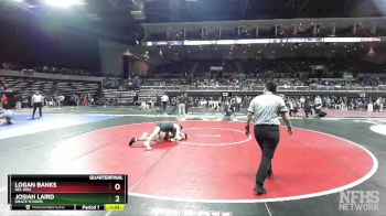138 lbs Quarterfinal - Josiah Laird, Grace M Davis vs Logan Banks, Del Oro