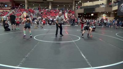 100 lbs Champ. Round 1 - Bennett Dupuis, Greater Heights Wrestling vs Jacoby Crocker, Open Mats Wrestling Club